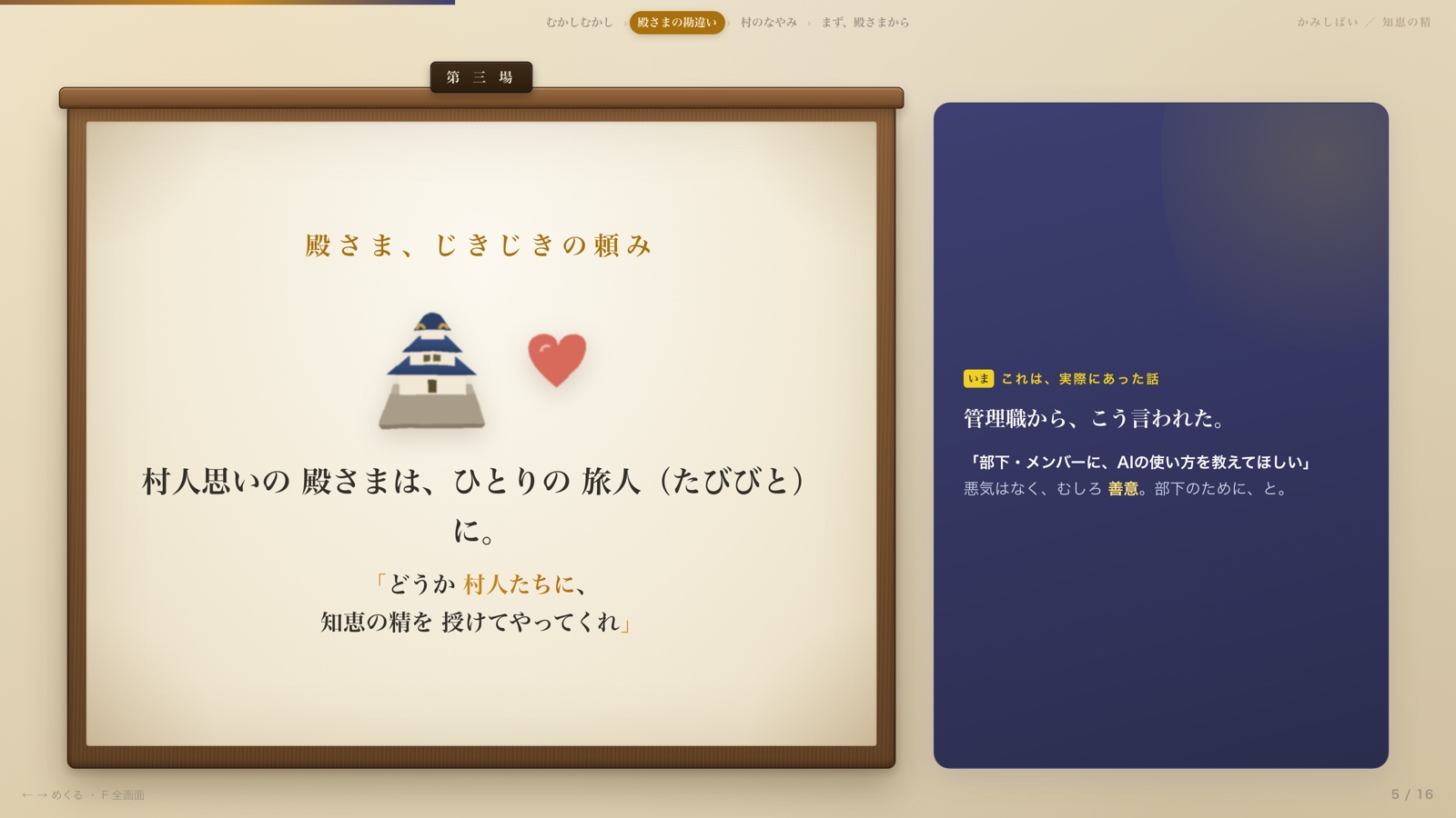 管理職から「部下・メンバーに、AIの使い方を教えてほしい」と頼まれた。