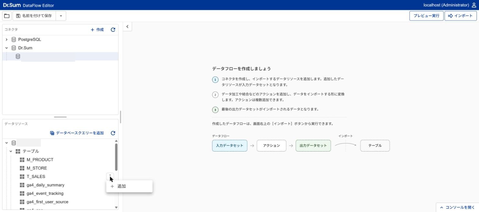 表の［︙］から［追加］を選ぶと、レーンができた